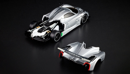 Машинка Premium Hot Wheels '21 Pagani Huayra R Red Line Club RLC 1:64 JCP22 Silver - Retromagaz, image 5