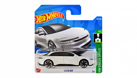 Машинка Базова Hot Wheels Lucid Air Green Speed 1:64 HCX40 White - Retromagaz, image 1