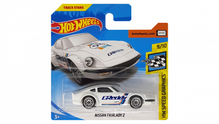 Машинка Базова Hot Wheels Nissan Fairlady Z Greddy Speed Graphics 1:64 FJW49 White - Retromagaz, image 1