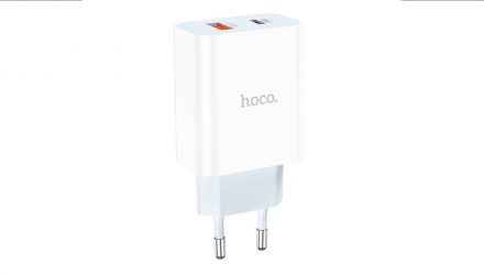 Зарядное Устройство Hoco C97A USB Type-C + USB White - Retromagaz, image 4