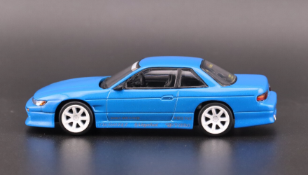 Машинка Premium Tarmac Works VERTEX Nissan Silvia S13 GLOBAL64 1:64 T64G-025-BL Blue - Retromagaz, image 3