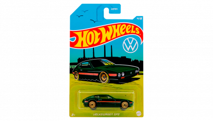 Тематическая Машинка Hot Wheels Volkswagen SP2 Volkswagen 1:64 HDH43 Green - Retromagaz, image 1