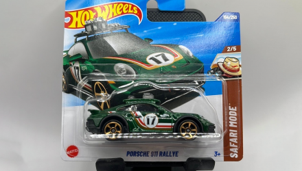 Машинка Базовая Hot Wheels Porsche 911 Rallye Safari 1:64 HYW87 Green - Retromagaz, image 1