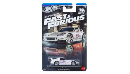 Тематична Машинка Hot Wheels Honda S2000 Fast & Furious 1:64 JBY44 White - Retromagaz, image 1