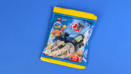 Конструктор Lego Фігурка Stuntman with Stunt Quad Paper Bag City L0002226 Новий - Retromagaz, image 2