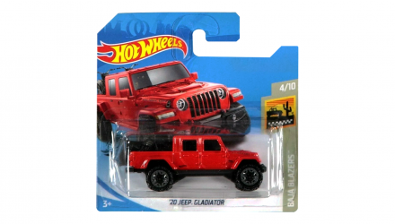 Машинка Базовая Hot Wheels '20 Jeep Gladiator Baja Blazers 1:64 GHB41 Red - Retromagaz, image 1