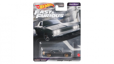 Машинка Premium Hot Wheels Dodge Charger Fast & Furious 1:64 GRL71 Black - Retromagaz, image 1