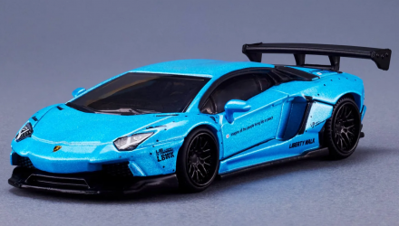 Машинка Premium Hot Wheels LBWK Lamborghini Aventador LP 700-4 Elite 64 1:64 HGW14 Blue - Retromagaz, image 2