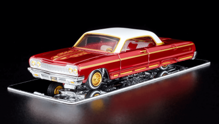 Машинка Premium Hot Wheels '64 Impala Red Line Club RLC 1:64 HWF20 Red - Retromagaz, image 1