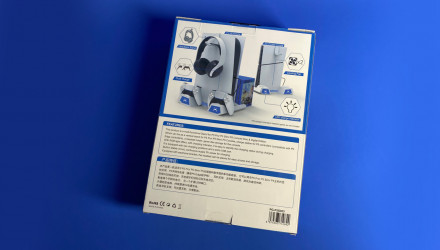 Подставка Проводной Ipega PlayStation 5 Slim з зарядкою для геймпадів DualSense White Новый - Retromagaz, image 4