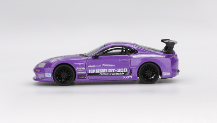Машинка Premium MINI GT Toyota Supra (A80) GT-300 Top Secret 1:64 MGT01067-CH Purple - Retromagaz, image 3