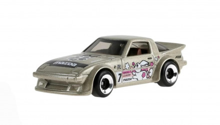 Машинка Базова Hot Wheels Mazda RX-7 HW J-Imports 1:64 JJL35 Metallic Silver - Retromagaz, image 1