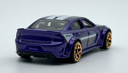 Машинка Базовая Hot Wheels '20 Dodge Charger Hellcat Then and Now 1:64 HKJ45 Purple - Retromagaz, image 3