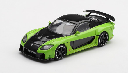 Машинка Premium MINI GT Mazda RX-7 VeilSide Fortune7 1:64 MGT01223-CH Green - Retromagaz, image 1