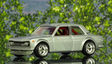 Машинка Premium Hot Wheels Datsun Bluebird 510 Japan Historics 1:64 FLC09 Silver - Retromagaz, image 2