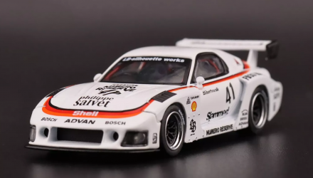 Машинка Premium MINI GT Mazda RX-7 LB-Super Silhouette #41 1:64 MGT00773-CH White - Retromagaz, image 1