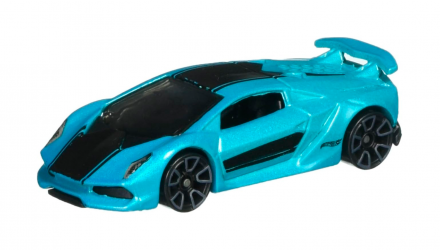 Машинка Базовая Hot Wheels Lamborghini Sesto Elemento Exotics 1:64 DHR02 Blue - Retromagaz, image 2