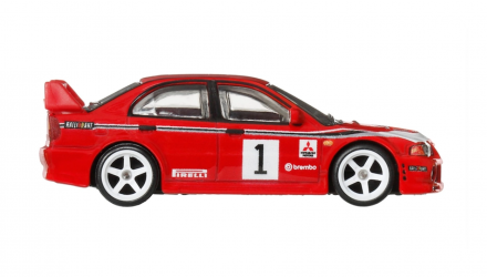 Машинка Premium Hot Wheels Mitsubishi Mitsubishi Lancer Evolution VI Thrill Climbers 1:64 JKF19 Red - Retromagaz, image 3