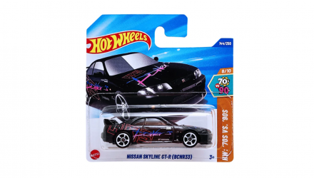 Машинка Базовая Hot Wheels Nissan Skyline GT-R (BCNR33) '70s vs. '90s 1:64 HYY04 Blue - Retromagaz, image 4