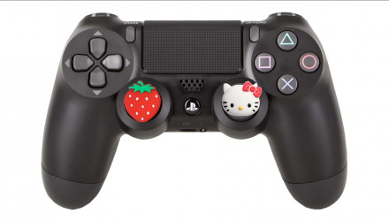 Накладки на Стики 4шт Geekshare Hello Kitty+Strawberry PlayStation 5 4 3 2 1 Xbox Series One 360 Switch 2 Red White - Retromagaz, image 2