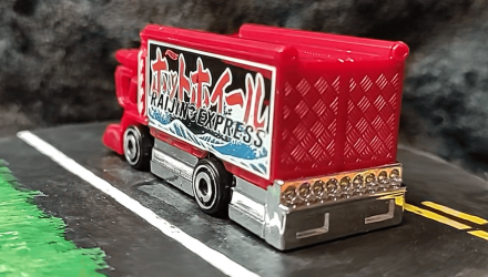 Машинка Базова Hot Wheels Raijin Express Treasure Hunts Haulers 1:64 HKK98 Red - Retromagaz, image 3