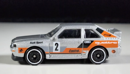 Машинка Базова Hot Wheels '84 Audi Sport Quattro Treasure Hunts Wild Widebody 1:64 JBC33 Silver - Retromagaz, image 3