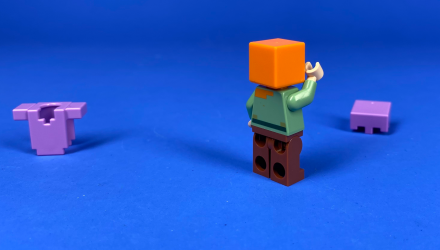 Фигурка Lego Minecraft Alex Medium Lavender Helmet And Armor Games min055 Б/У - Retromagaz, image 4