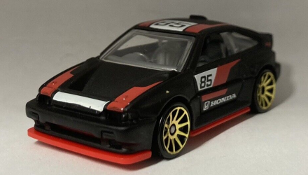 Тематическая Машинка Hot Wheels '85 Honda CR-X Honda 70th Anniversary 1:64 FKD23 Black - Retromagaz, image 2