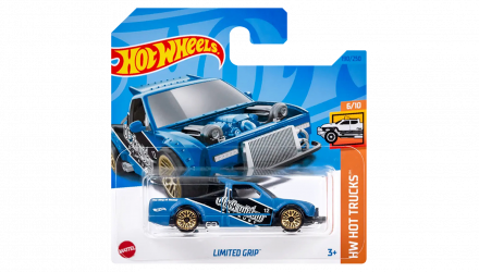 Машинка Базовая Hot Wheels Limited Grip Black Widow Exhaust Hot Trucks 1:64 HKK60 Blue - Retromagaz, image 1