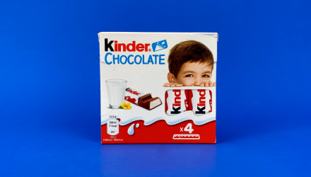 Набір Шоколад Молочний Kinder Chocolate 4 Pieces 50g 20шт - Retromagaz, image 1