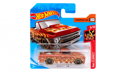 Машинка Базова Hot Wheels '67 Chevy C10 Flames 1:64 FYC44 Orange - Retromagaz, image 1