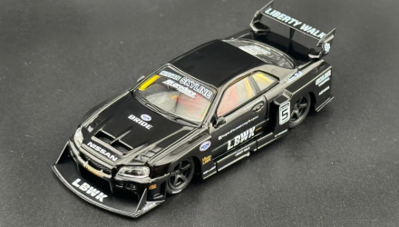 Машинка Premium MINI GT Nissan Skyline LB-ER34 Super Silhouette 1:64 MGT00844-CH Black image_3 Машинка Premium MINI GT Nissan Skyline LB-ER34 Super Silhouette 1:64 MGT00844-CH Black - Retromagaz, image 3