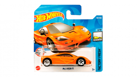 Машинка Базовая Hot Wheels McLaren F1 Factory Fresh 1:64 HCX13 Orange - Retromagaz, image 1