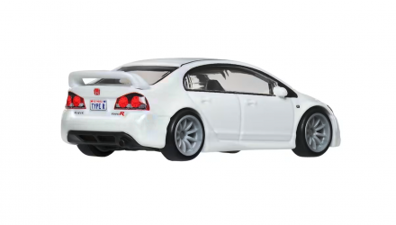Машинка Premium Hot Wheels '07 Honda Civic Type R II Ronin Run 1:64 JBK53 White - Retromagaz, image 2