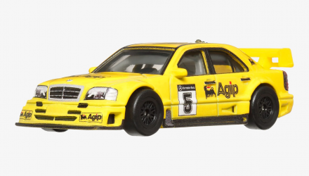 Машинка Premium Hot Wheels '94 AMG-Mercedes C-Class DTM Touring Car Race Day 1:64 HKC62 Yellow - Retromagaz, image 2