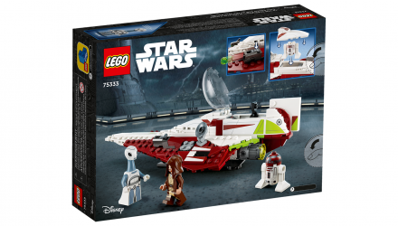 Набір Набір Lego Star Wars Obi-Wan Kenobi’s Jedi Starfighter 75333 Новий + Машинка Базова Hot Wheels X-34 Landspeeder Red - Retromagaz, image 1