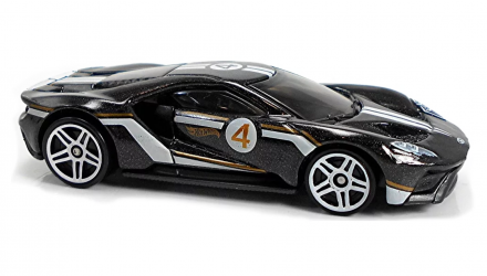 Машинка Базова Hot Wheels '17 Ford GT Then and Now 1:64 GTC78 Black - Retromagaz, image 3