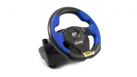Руль Проводной Logitech PlayStation 2 GT Force + Игра Gran Turismo 3 A-spec + Коробка Black Blue Б/У - Retromagaz, image 3