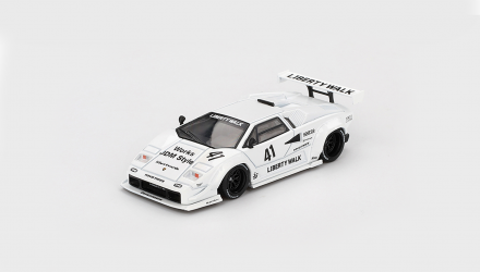 Машинка Premium MINI GT Lamborghini Countach LB-WORKS 1:64 MGT00966-CH White - Retromagaz, image 1