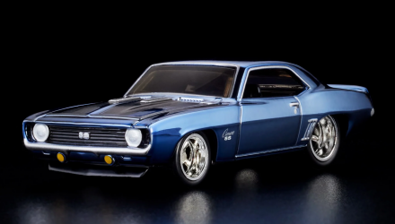 Машинка Premium Hot Wheels '69 Chevrolet Camaro SS Red Line Club RLC 1:64 HNL21 Blue - Retromagaz, image 2