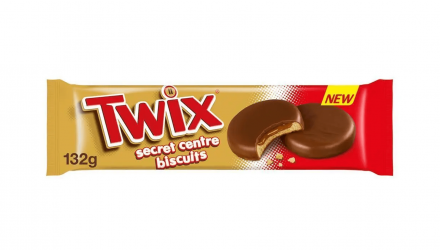 Печиво Twix Secret Centre Biscuits з Карамеллю 132g - Retromagaz, image 1