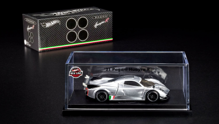 Машинка Premium Hot Wheels '21 Pagani Huayra R Red Line Club RLC 1:64 JCP22 Silver - Retromagaz, image 6