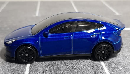 Машинка Базова Hot Wheels Tesla Model Y Green Speed 1:64 HTB80 Dark Blue - Retromagaz, image 3