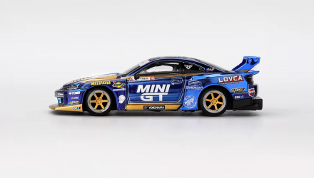 Машинка Premium MINI GT Nissan LB-Super Silhouette S15 SILVIA 1:64 MGT01185-CH Blue - Retromagaz, image 3