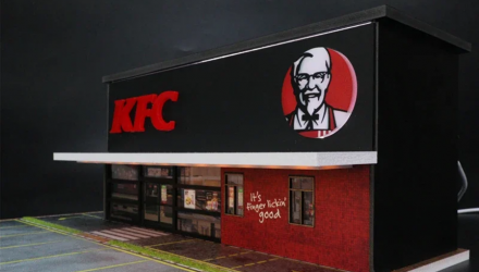Диорама G-Fans KFC Fast Food Building 1:64 710014 Black - Retromagaz, image 3