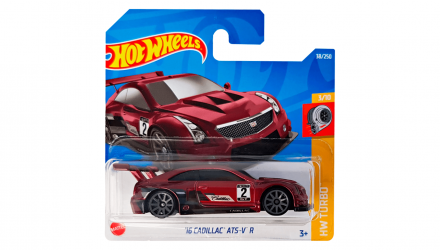 Машинка Базовая Hot Wheels '16 Cadillac ATS-V R Turbo 1:64 HCW49 Red - Retromagaz, image 1