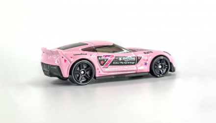 Машинка Базовая Hot Wheels Corvette C7 Z06 Nightspeed 1:64 JJJ73 Pink - Retromagaz, image 2