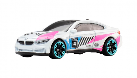 Тематическая Машинка Hot Wheels BMW M4 Neon Speeders 1:64 JKY02 White - Retromagaz, image 1