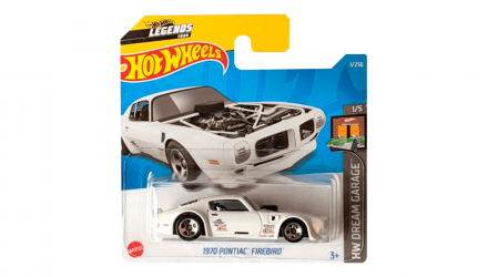 Машинка Базовая Hot Wheels 1970 Pontiac Firebird Dream Garage 1:64 HCT05 White - Retromagaz, image 1