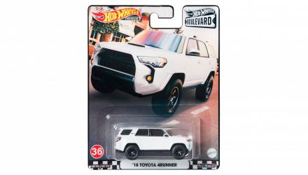 Машинка Premium Hot Wheels '18 Toyota 4Runner Boulevard 1:64 GRM08 White - Retromagaz, image 1